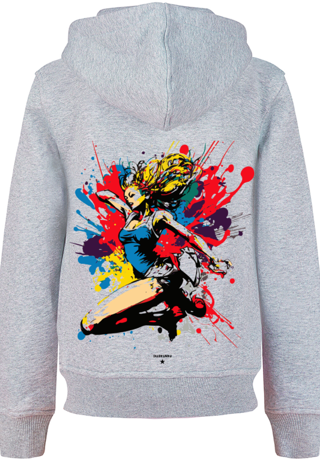 

Пуловер F4NT4STIC Hoodie Tänzerin bunt, цвет grau meliert
