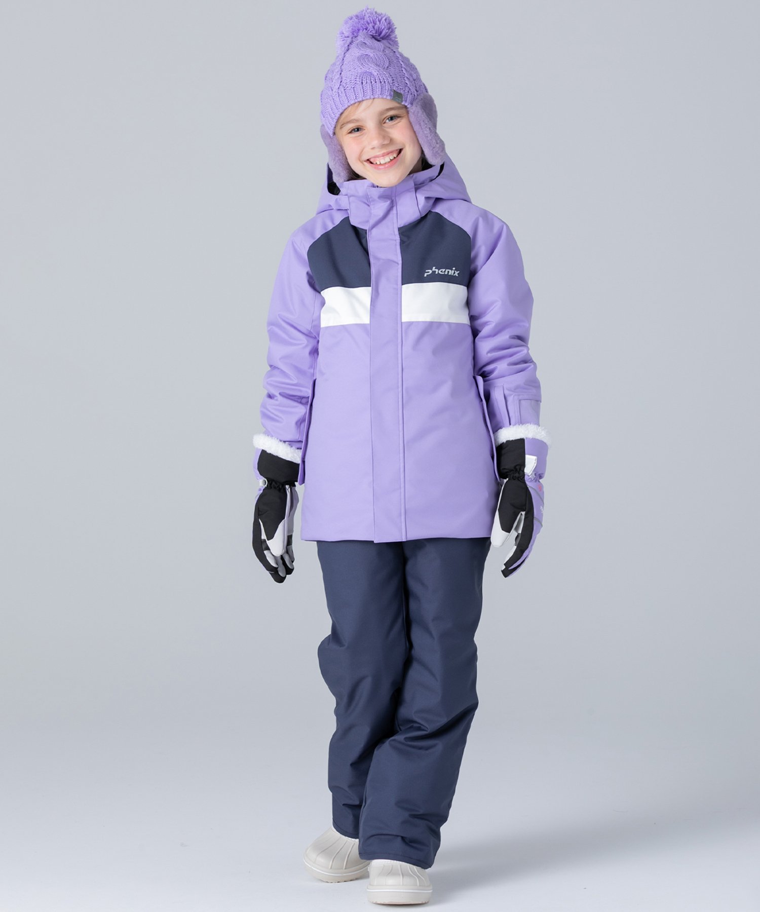 Детский горнолыжный комбинезон Phenix Skiwear с круглым клапаном, регулируемый размер. Phenix, PURPLE