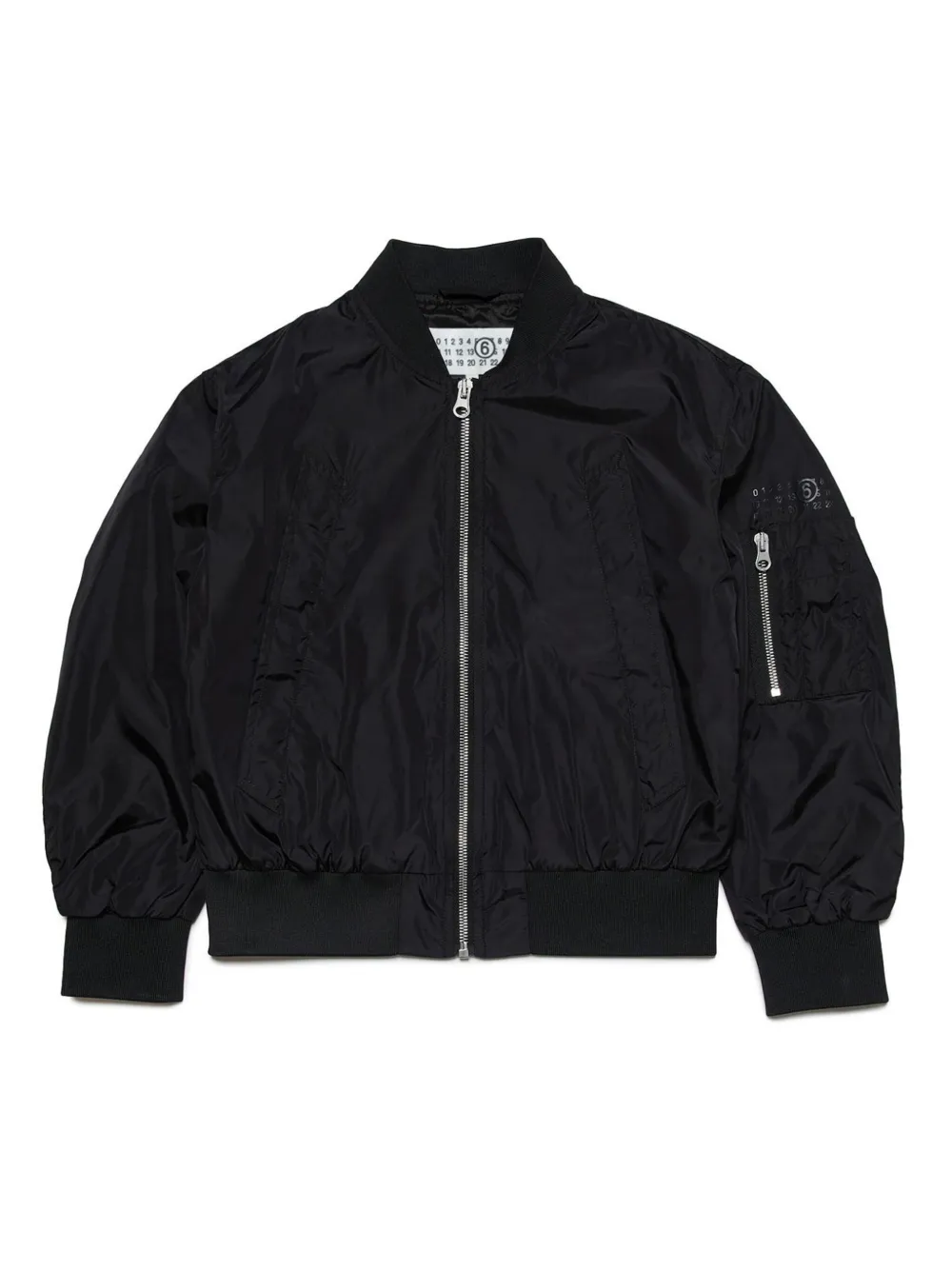 

Легкий бомбер MM6 Maison Margiela Kids, черный