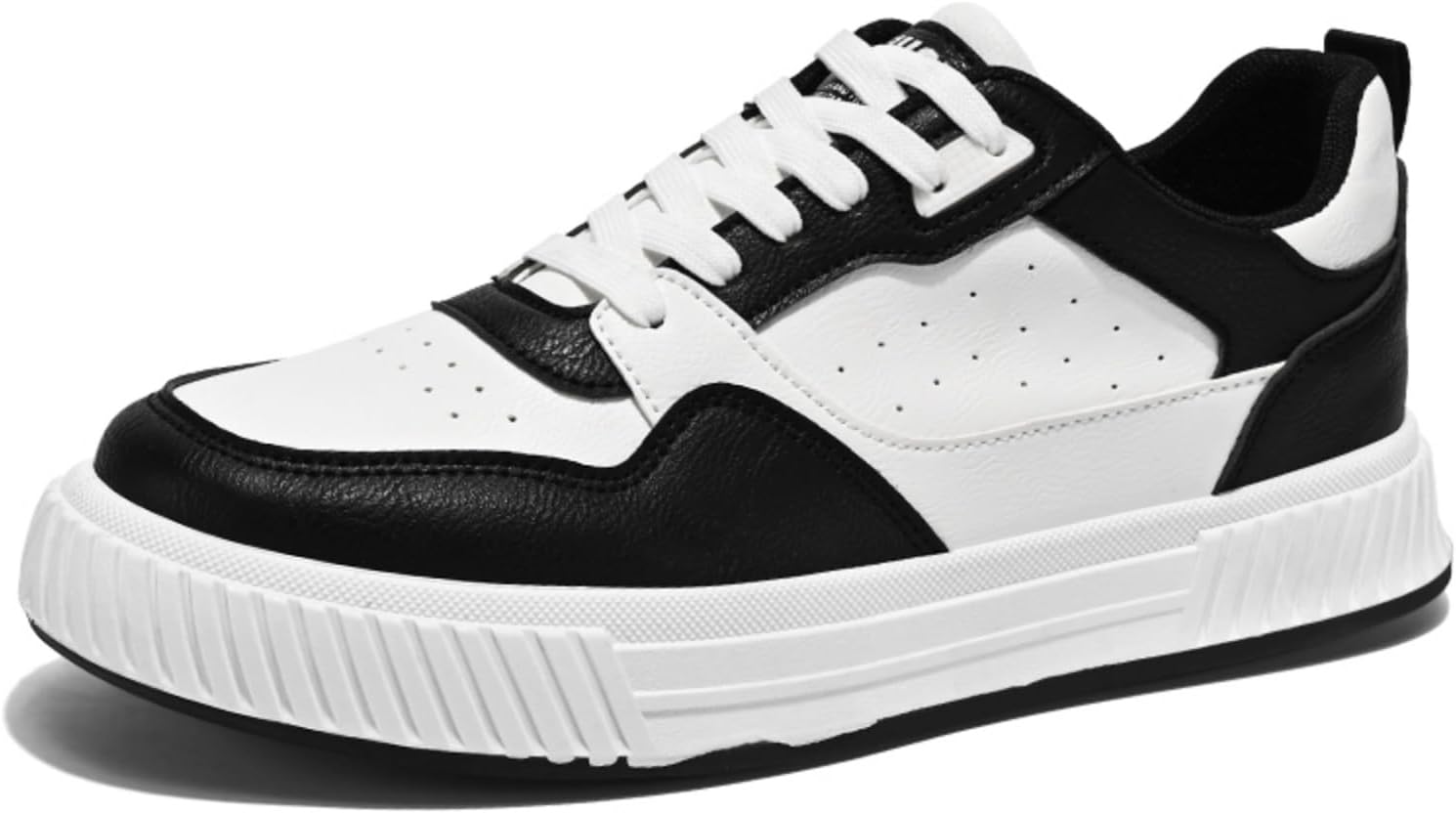 

Мужские модные кроссовки - повседневные шнурованные туфли, стильный черно-белый дизайн, идеально подходят для ежедневной носки, прогулок и отдыха Aokisx