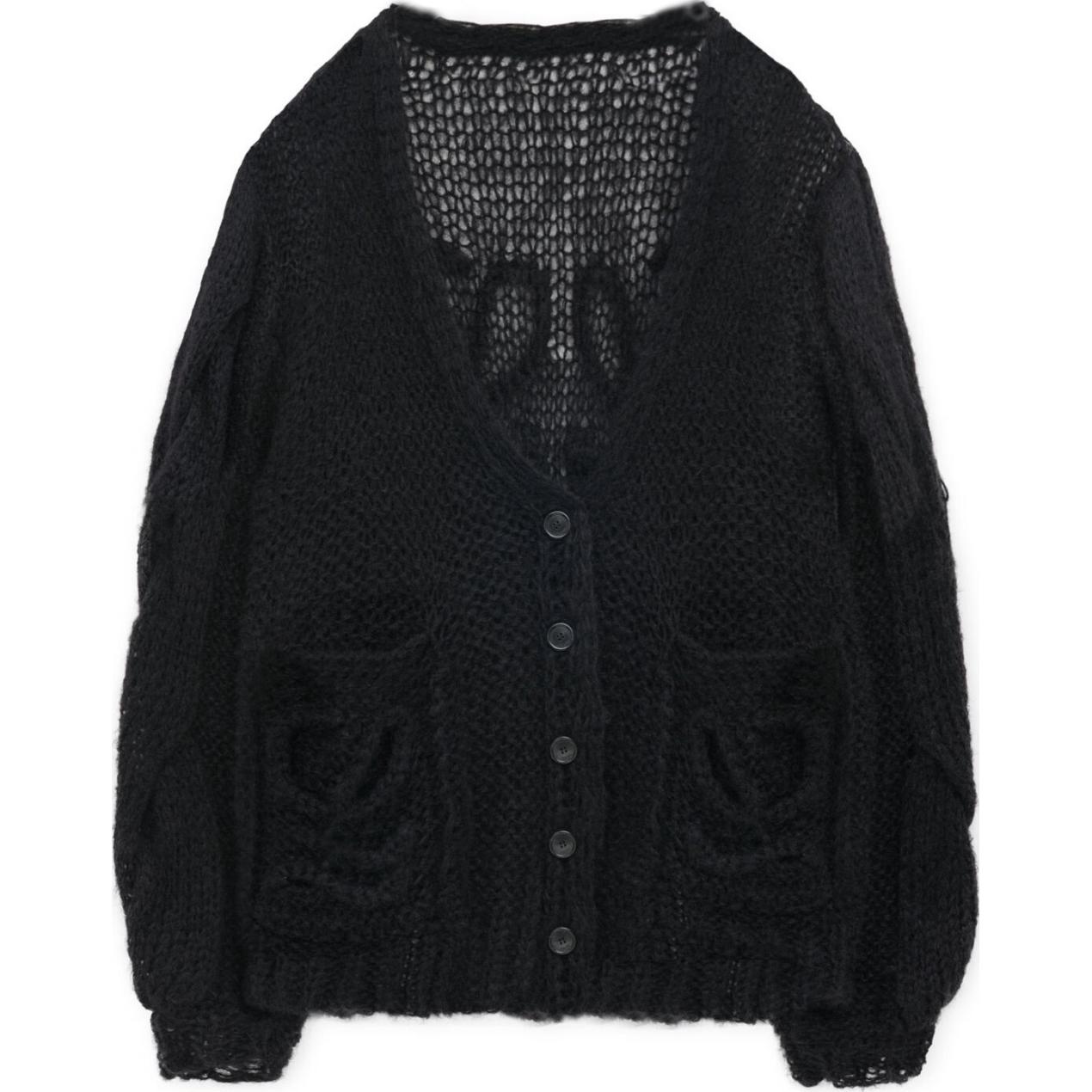 

LOEWE Anagram FW24 Вязаный свитер Women's Black