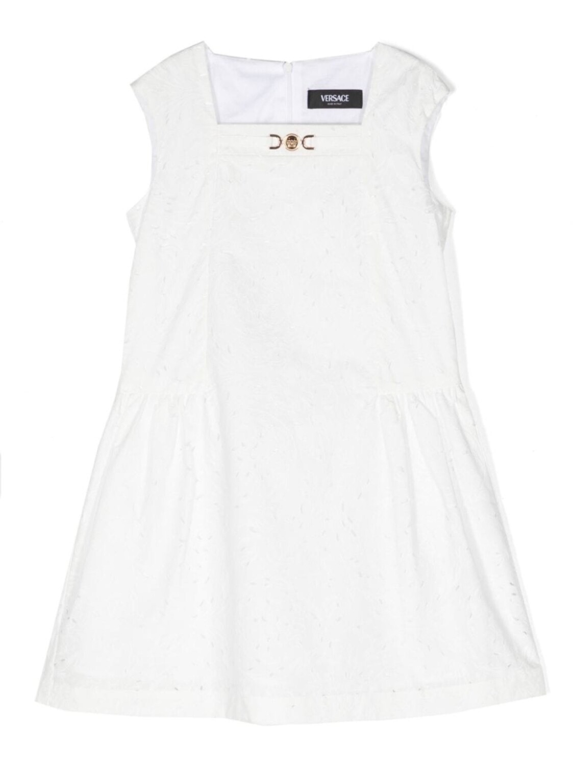 

Versace Kids платье с вырезами и принтом Barocco, белый