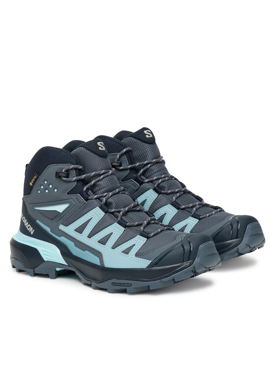 Треккинговые ботинки женские Salomon X Ultra 360 с мембраной Gore-Tex, зелёный — фото 2