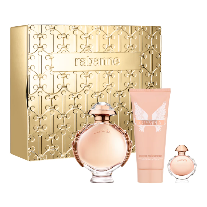 

Женская туалетная вода Olympea Eau de Parfum Estuche Paco Rabanne, EDP 80 ml + Body Lotion 100 ml + Mini