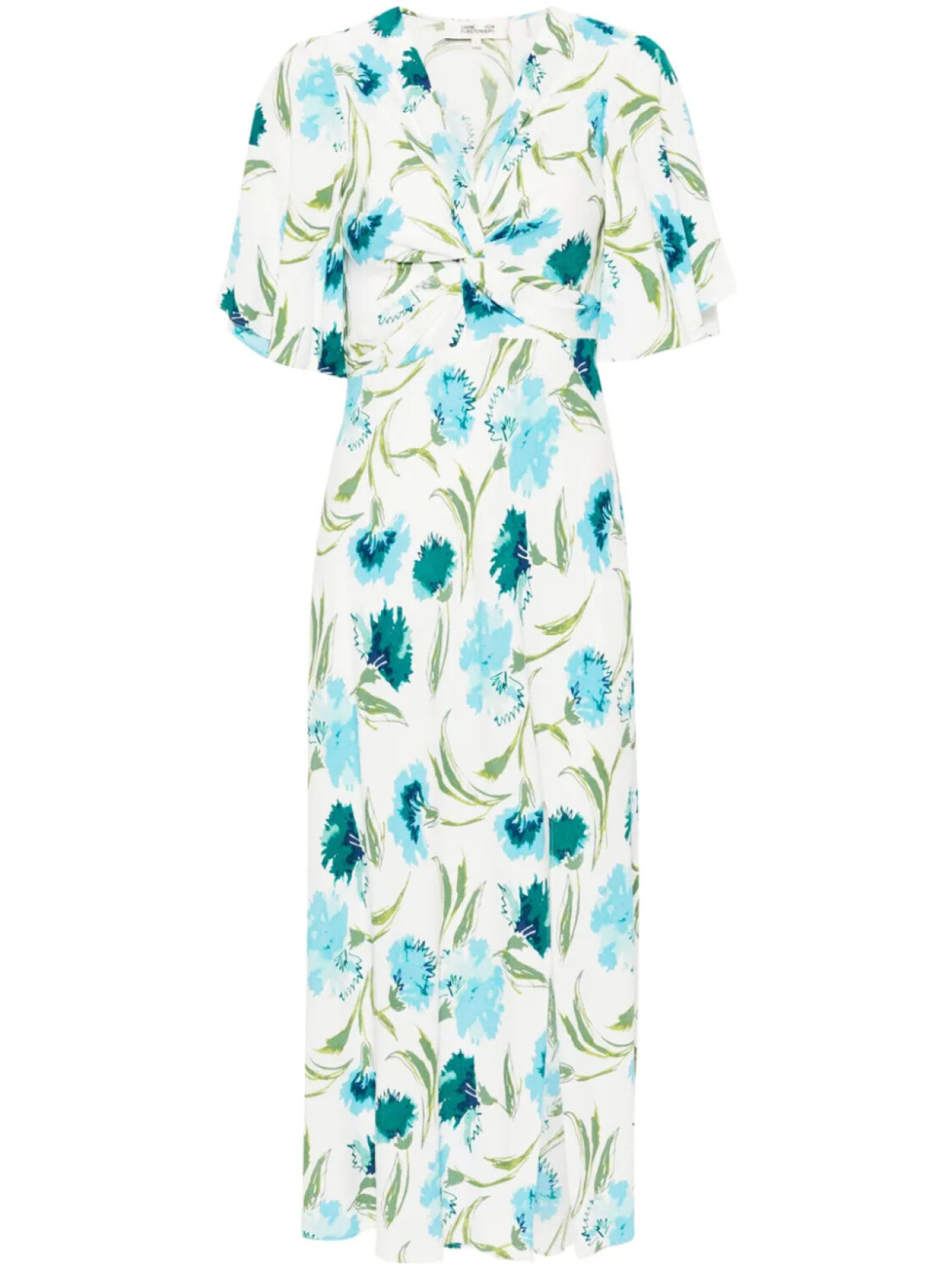 

DVF Diane von Furstenberg платье миди Bessie, белый