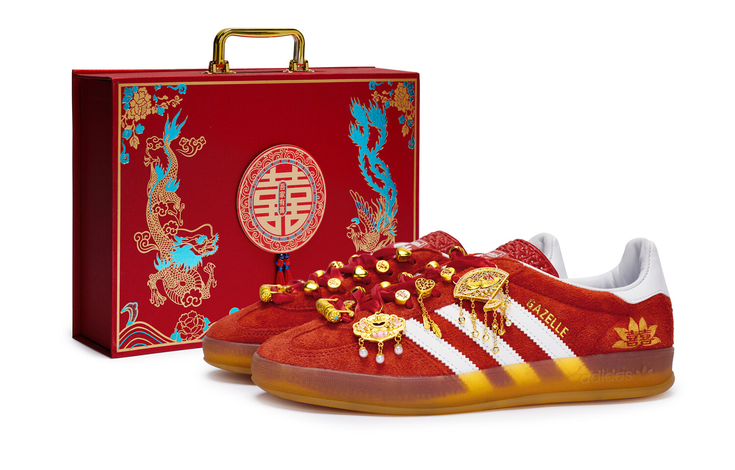 

Кеды, GAZELLE INDOOR Скейтборд обувь женская низкая золотой Adidas Originals, цвет Red Gold