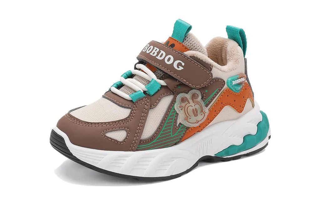Slip Resistant Kids Lifestyle Shoes Kids' BOBDOG, бежевый/ancient tree коричневый