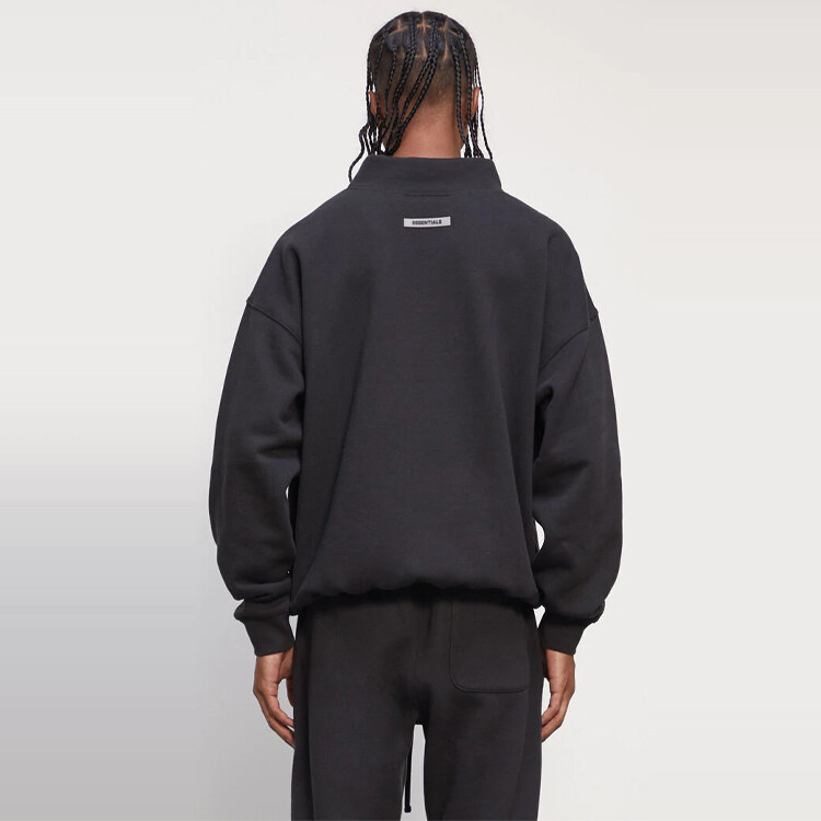 FW20 Толстовка унисекс черная Fear Of God Essentials, черный — фото 3