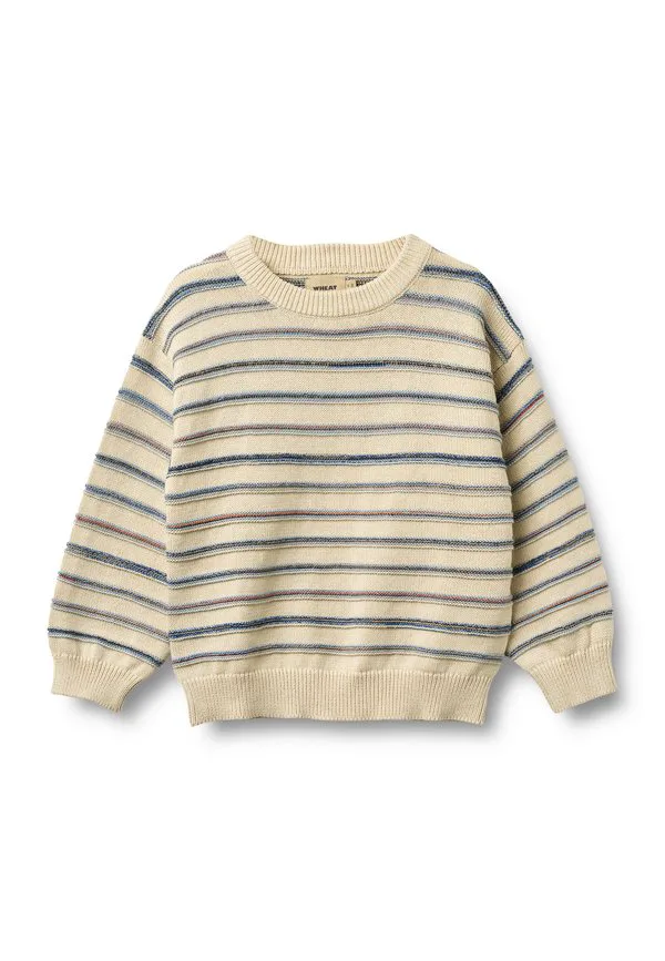 Жаккардовый джемпер харлоу Wheat, Sandshell Stripe