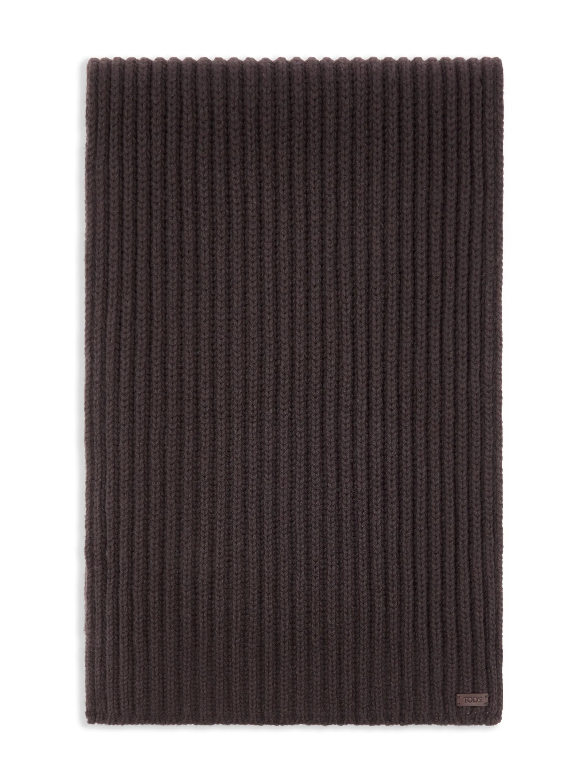 

Шарф в рубчик Tod'S, коричневый