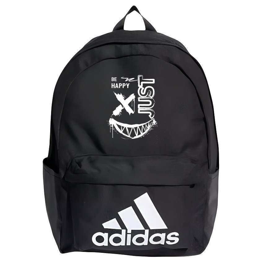 

Adidas Полиэстеровый рюкзак унисекс черный, Evil Smiley Face
