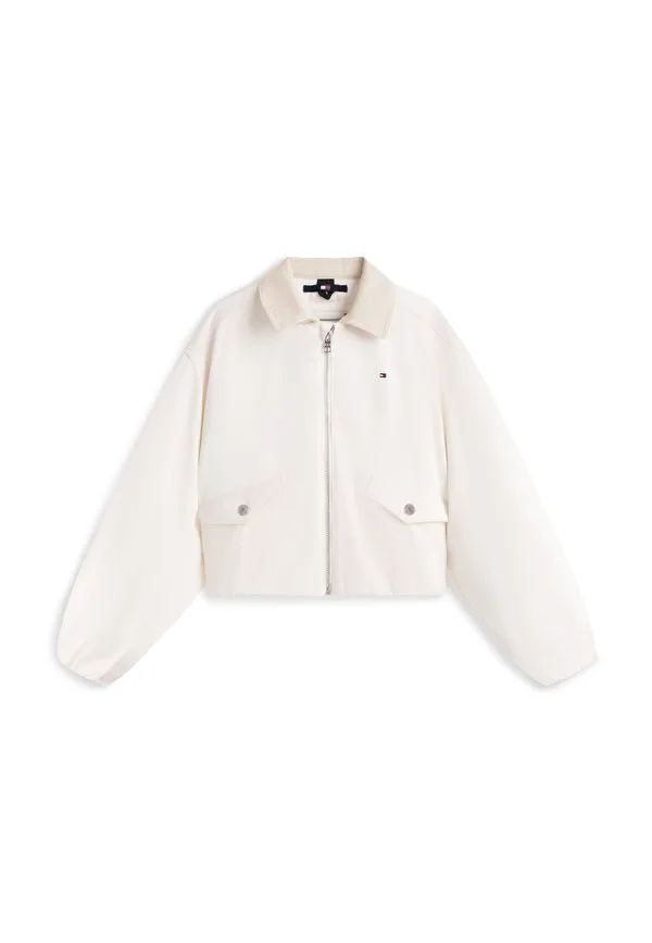 Куртка свободного кроя с текстурированным логотипом на спине Tommy Hilfiger, Ancient White — фото 4