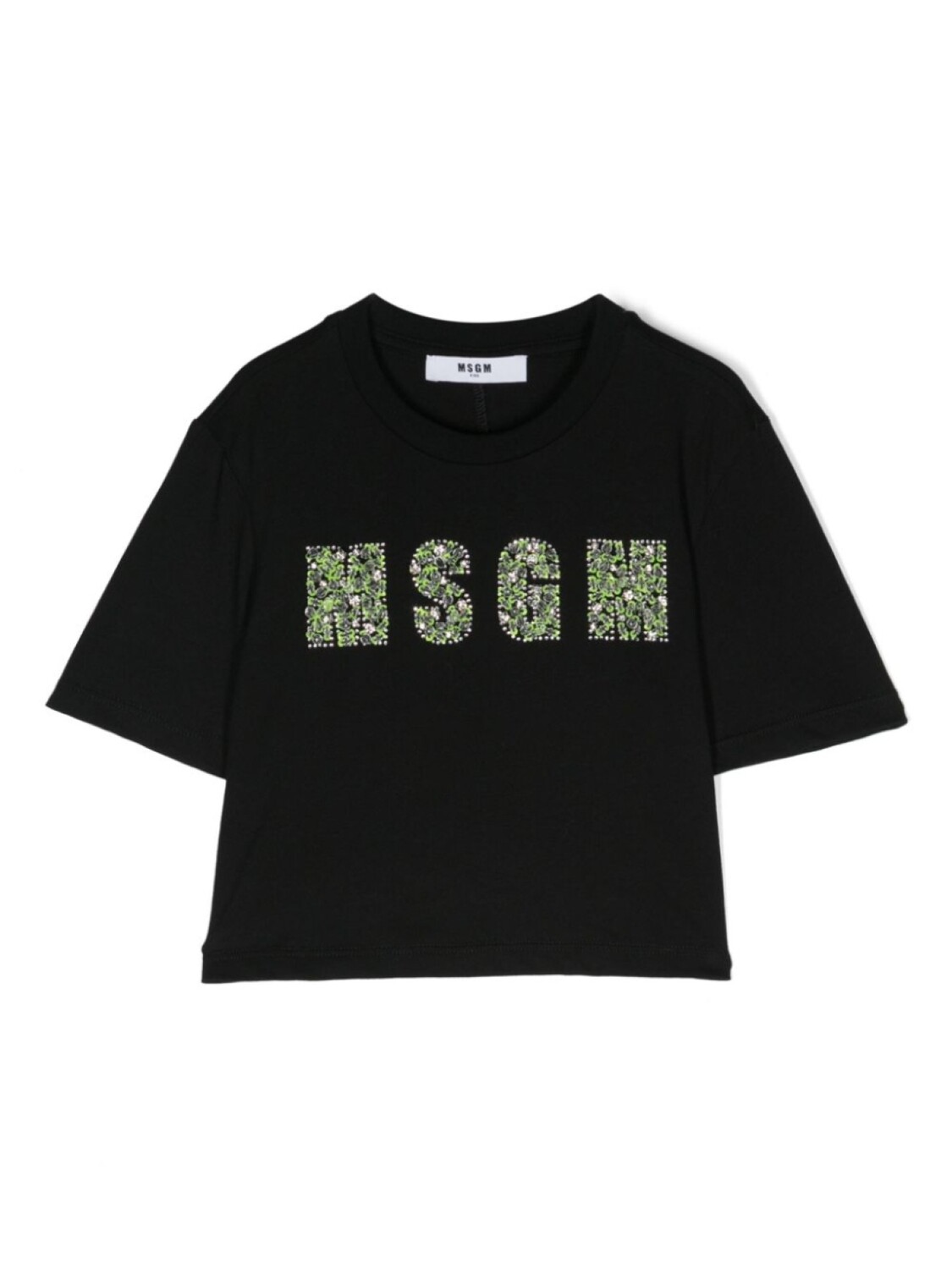

MSGM Kids футболка с логотипом, черный