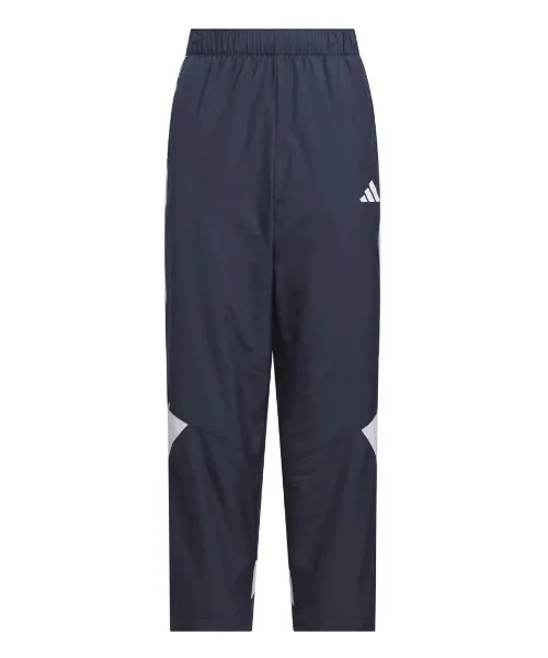 Детские спортивные штаны adidas с цветными блоками и флисовой подкладкой, Navy