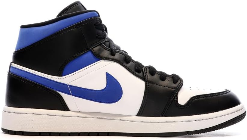 Мужские кроссовки Nike Air Jordan 1 Mid, белый/синий/черный — фото 2