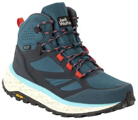 

Кроссовки Jack Wolfskin "TERRAVENTURE TEXAPORE MID W", водонепроницаемые, цвет Petrol