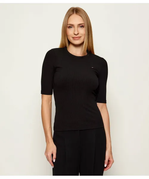 

Блуза Slim fit Tommy Hilfiger, черный