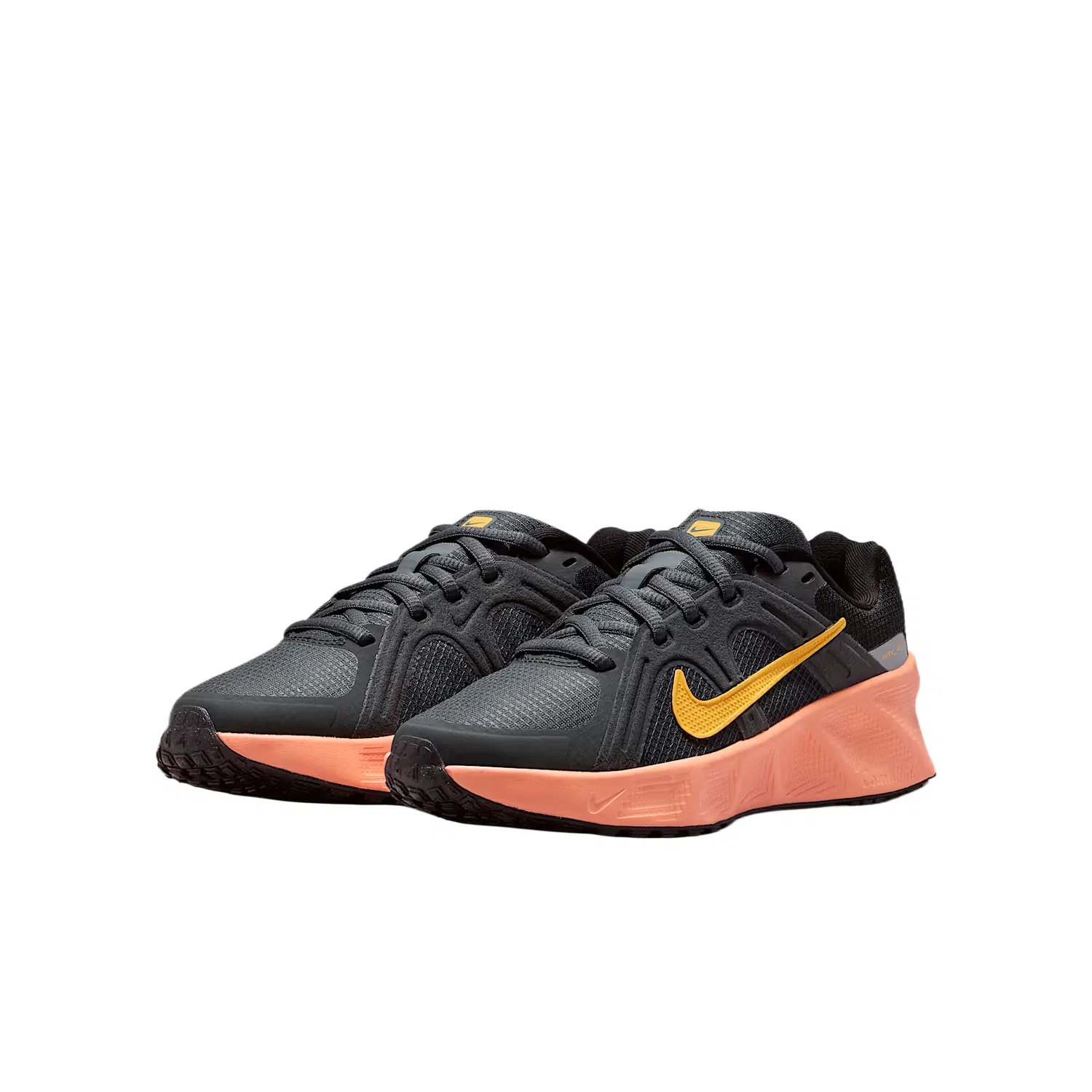 Кроссовки для бега METRO TEK Rebound Breathable Support Low top Kids' Nike, Dark Gray/Coal Black/Black/Elegant Topaz — фото 3