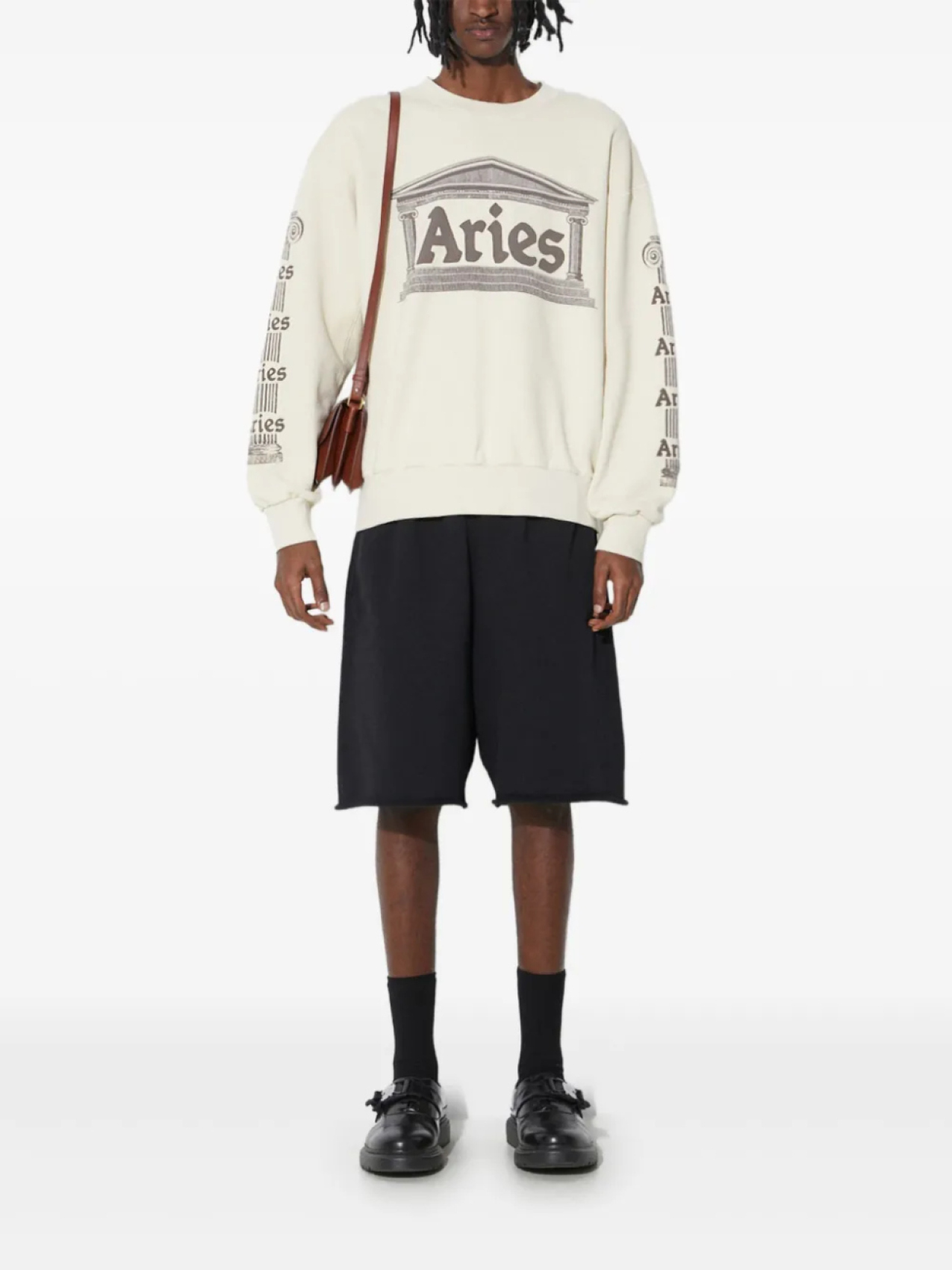 

Толстовка с принтом храма Овна Aries, белый