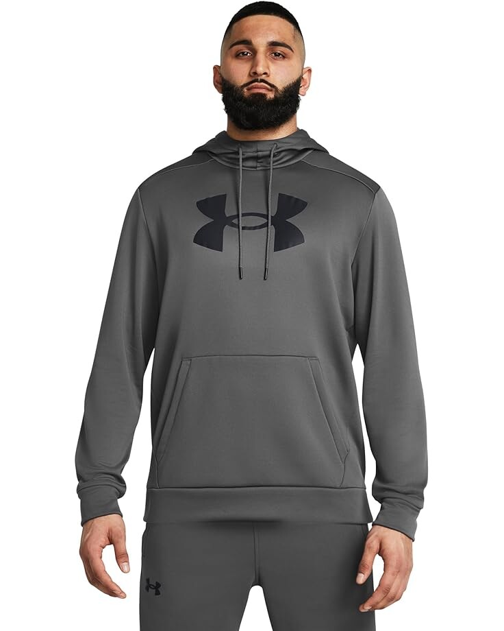 

Худи Under Armour Armour Fleece Big Logo Hoodie, цвет Castlerock/Black