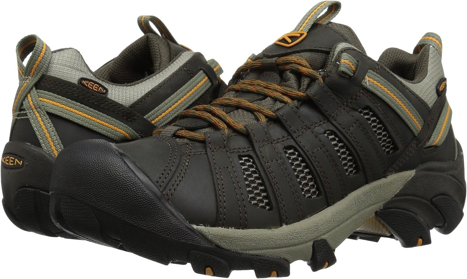 

Походная обувь Voyageur KEEN, цвет Black Olive/Inca Gold