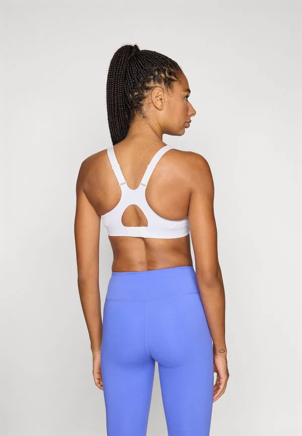Спортивный бюстгальтер rival с высокой степенью поддержки Nike Performance, White — фото 3