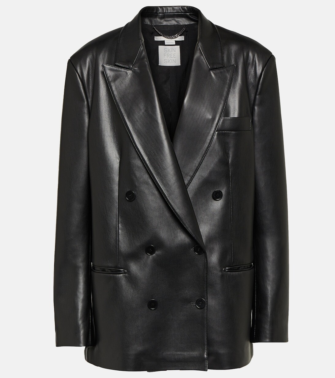 

Блейзер из искусственной кожи STELLA MCCARTNEY, черный