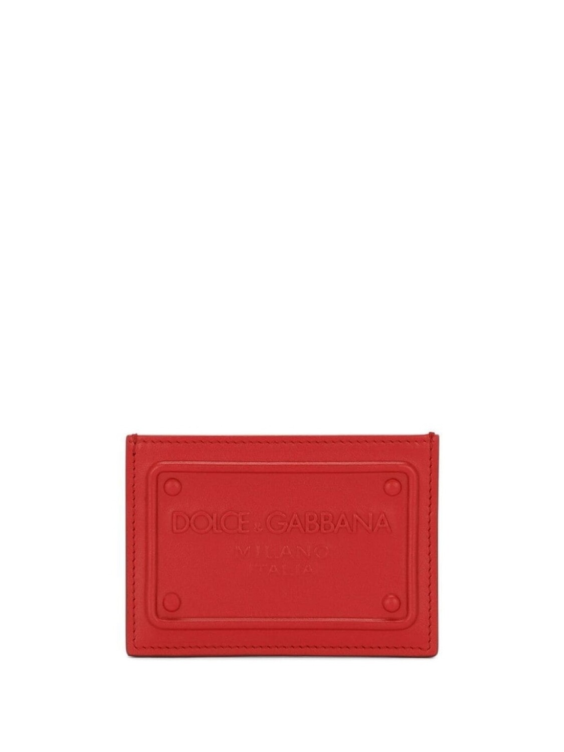 

Dolce & Gabbana картхолдер с тисненым логотипом DG, красный