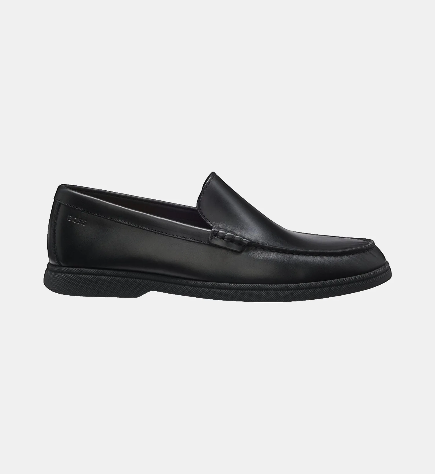 Мокасины Sienne из кожи BOSS, черный