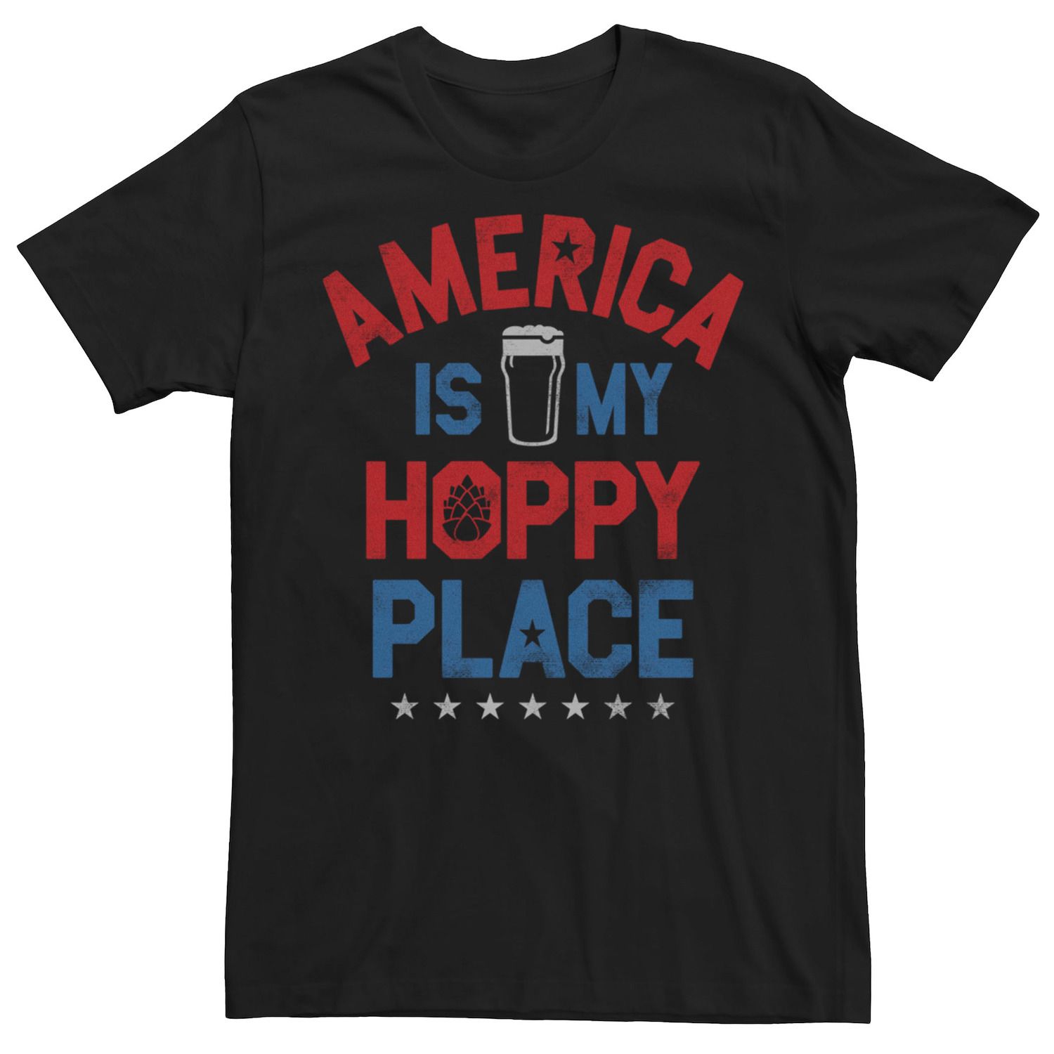 

Мужская футболка с рисунком America Is My Hoppy Place Licensed Character