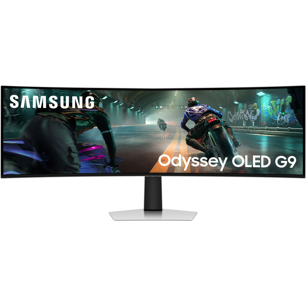

Samsung Odyssey QD-OLED G91SD 49-дюймовый двухэкранный изогнутый сверхширокий игровой монитор 1440p HDR 144 Гц
