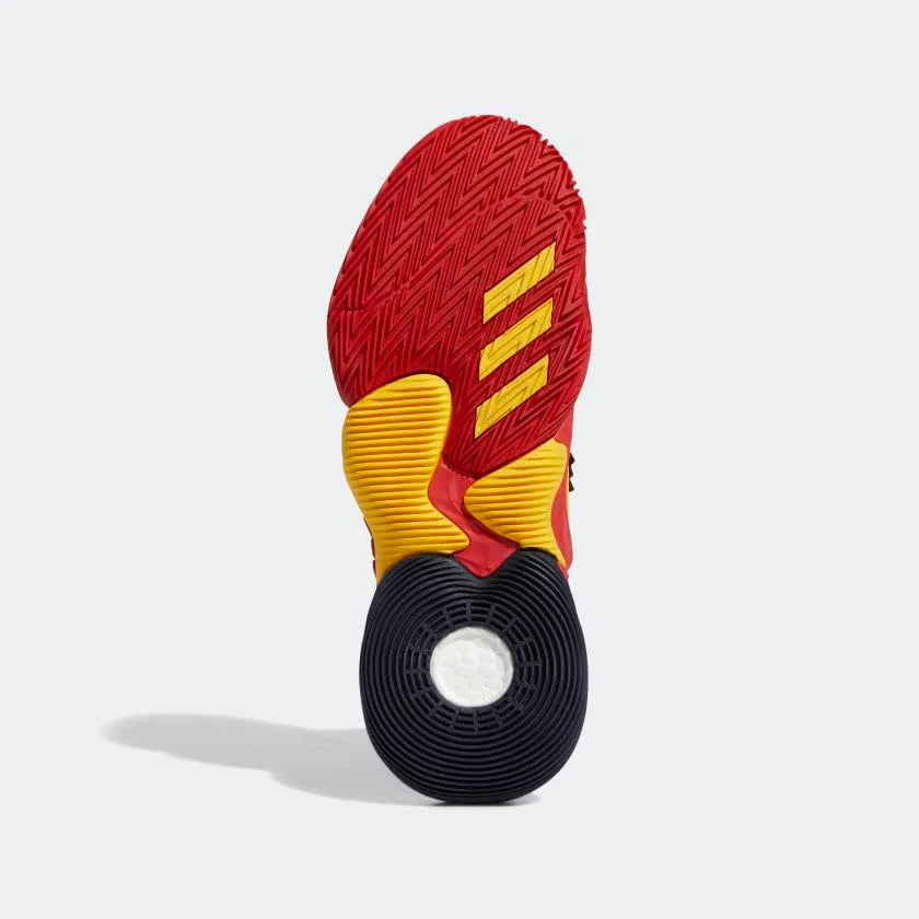Мужские кроссовки Adidas Harden Vol 6, красный/золотой/синий — фото 2