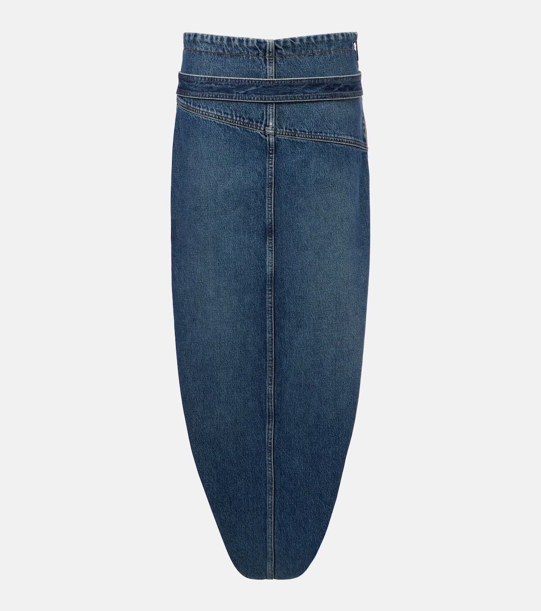 

Джиновая асимметричная юбка миди Jean Paul Gaultier, Vintage Blue