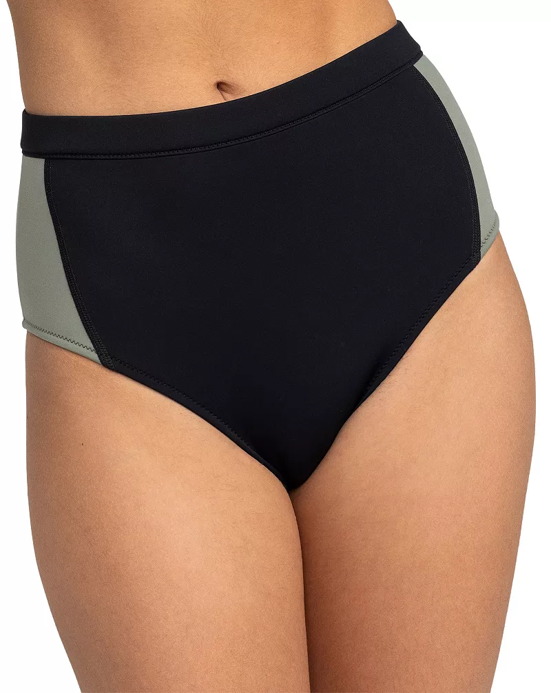 

Женские плавки бикини Roxy Pro из неопрена с высокой талией, антрацит