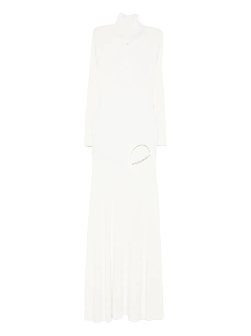 

Платье в рубчик Coperni, белый