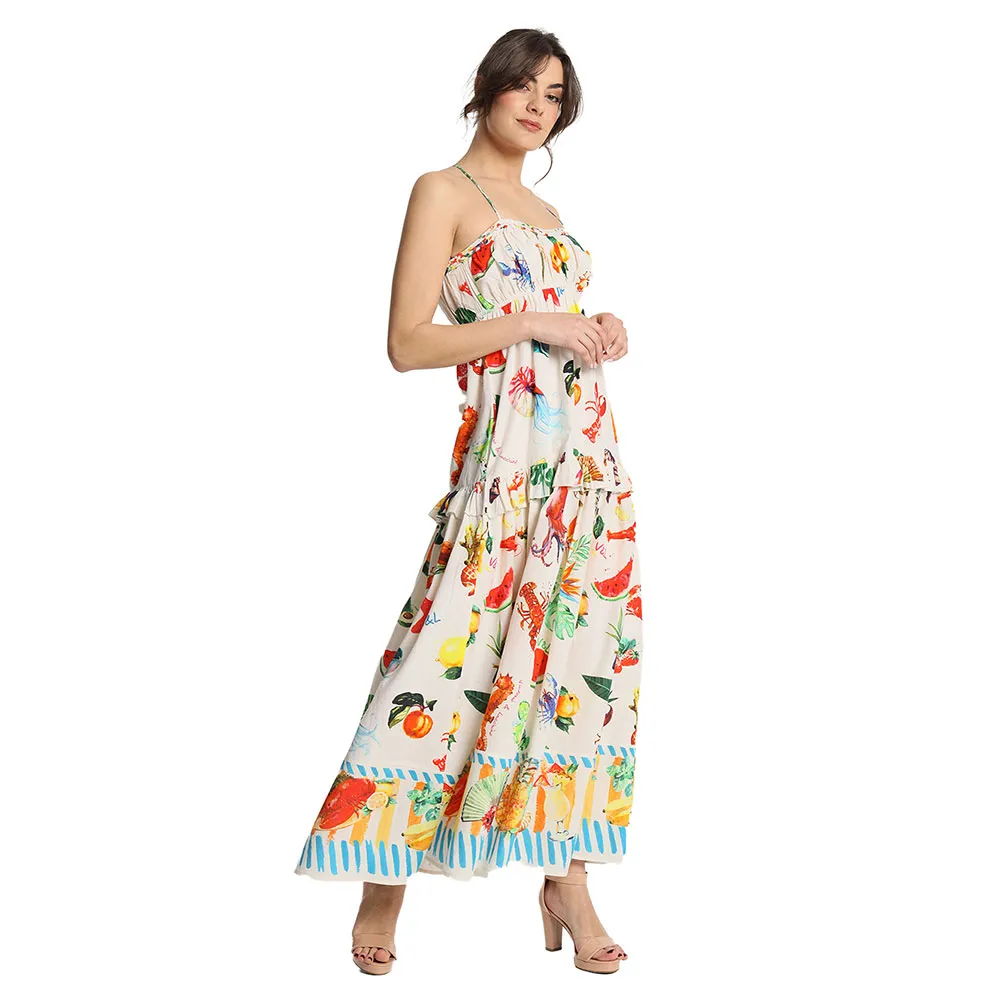 

Платье Victorio & Lucchino 11184 sleeveless long, бежевый