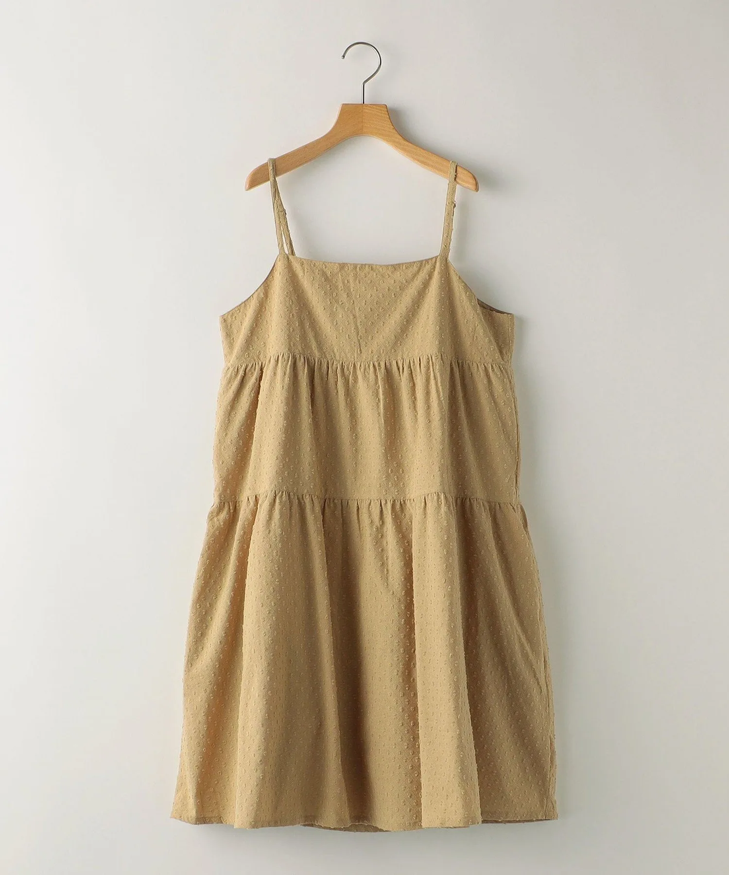 Детская модель SHIPS: 140~150 см / Платье-комбинация из жаккардовой ткани SHIPS KIDS, Beige