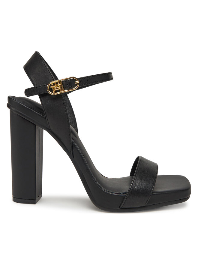 Сандалии High Heel Leather Sandal FW0FW08534 Tommy Hilfiger, черный