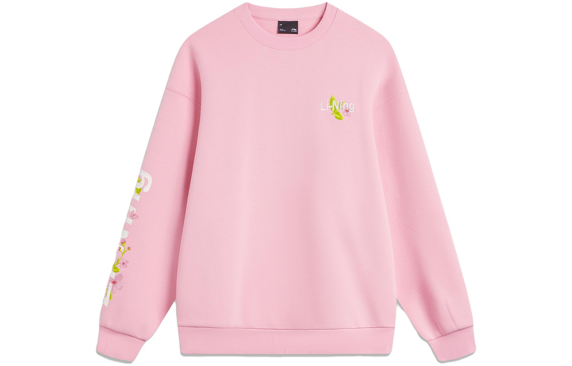 

Толстовка LiNing Sports Life Collection женская прозрачно-розовая