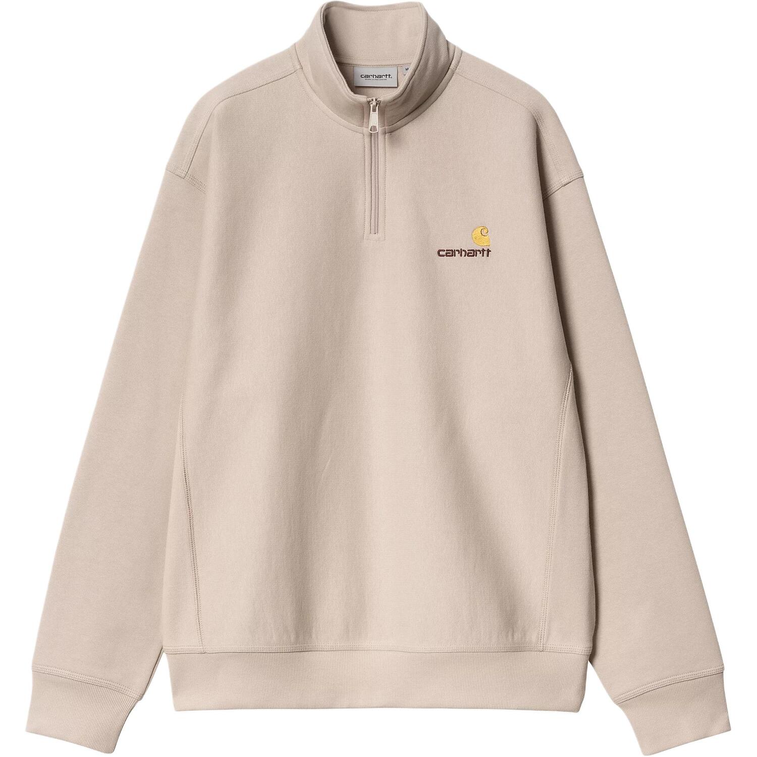 

Полузип худи с американской надписью Carhartt WIP, Peanut
