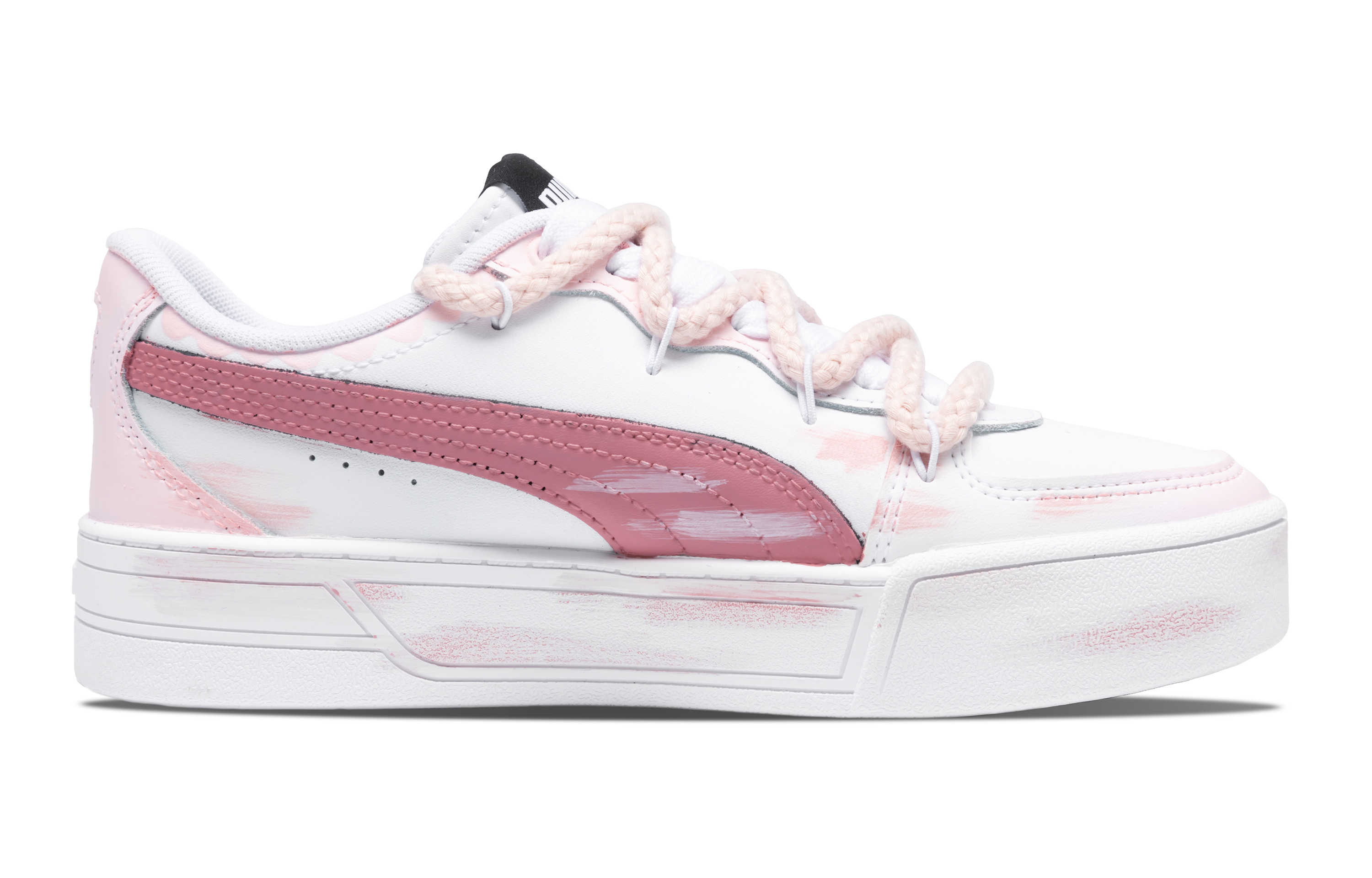 

Кроссовки Puma Skye Skateboarding Shoes Women's Low-top Pink/white, розовый