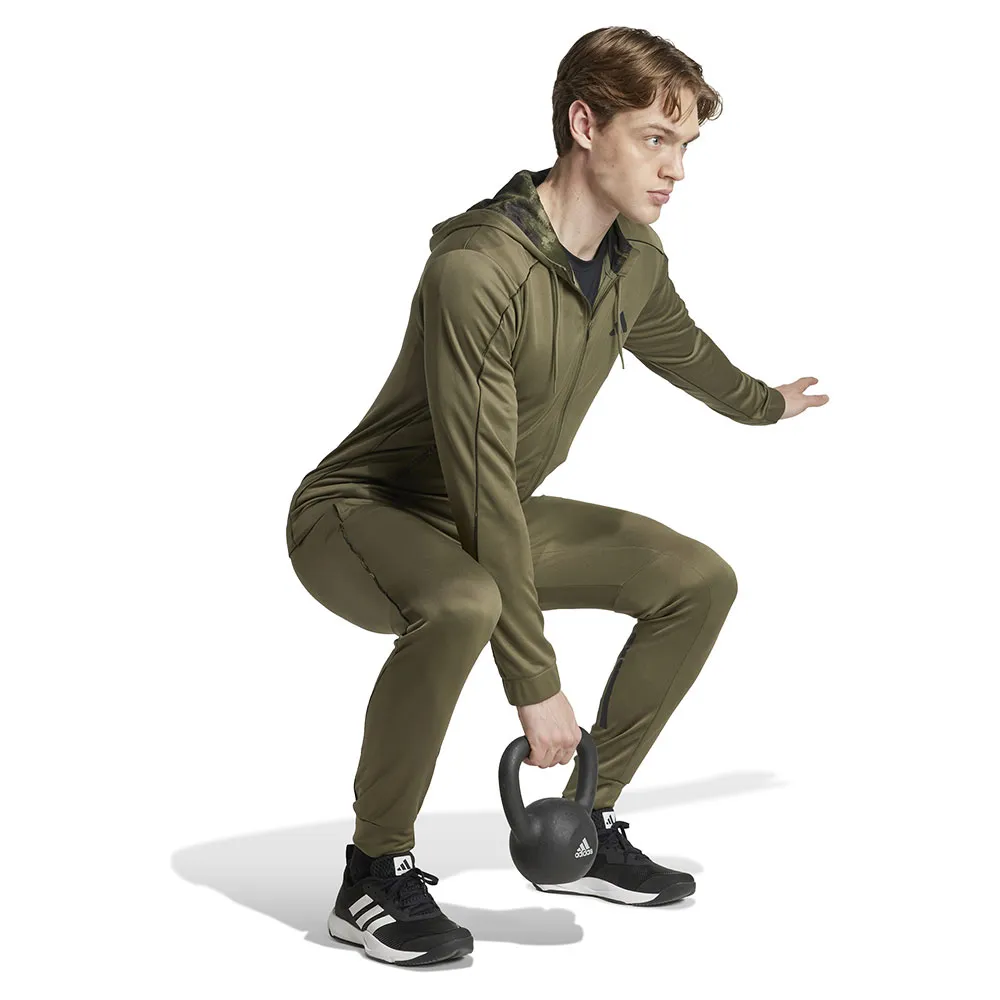 Брюки adidas Train Essentials Seasonal, зеленый — фото 3