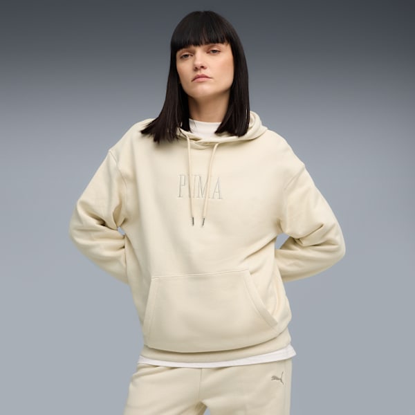 

Графическая толстовка с капюшоном Puma Premium Essentials, белый
