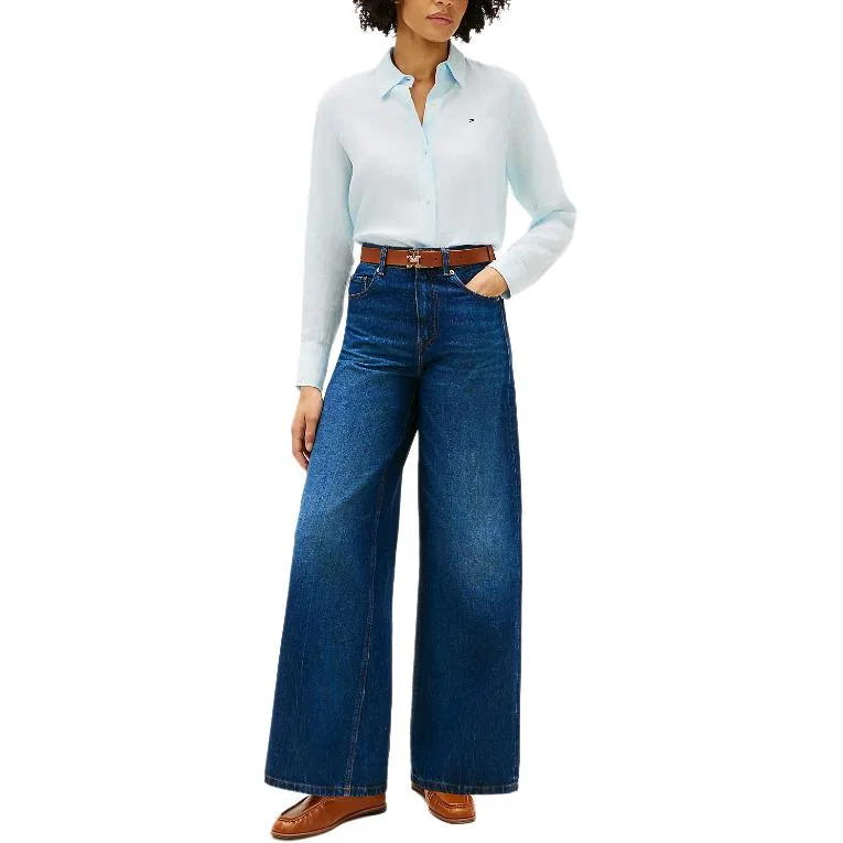 Джинсы женские New Multicolor moderate wide leg Tommy Hilfiger — фото 3