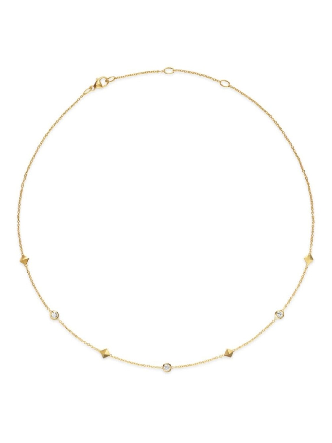 

Бриллиантовое колье Renaiss Station из 18-каратного желтого золота David Yurman, золотой