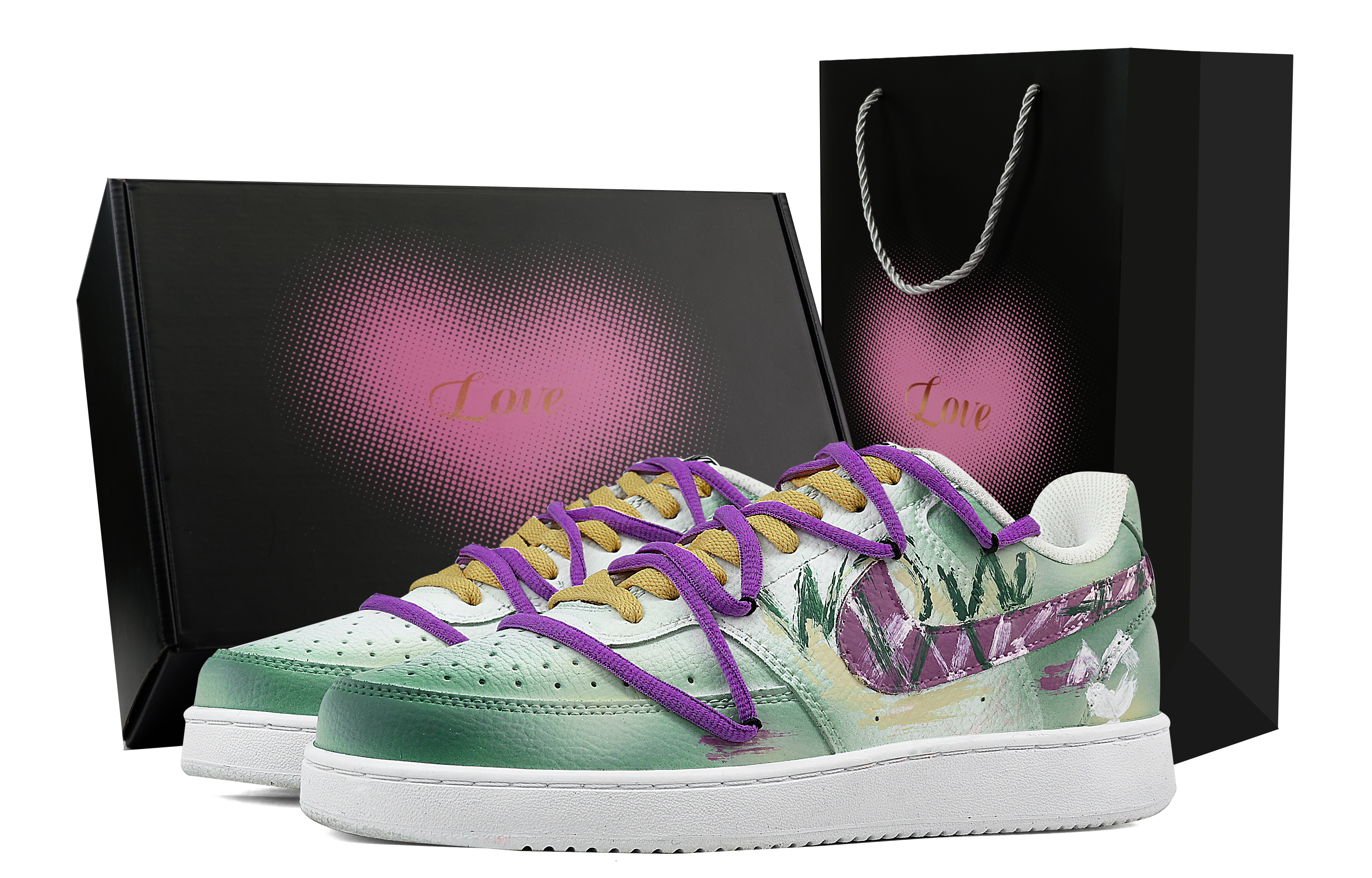 

Nike Кроссовки для скейтбординга Court Vision 1 Low Top, мужские, зеленые
