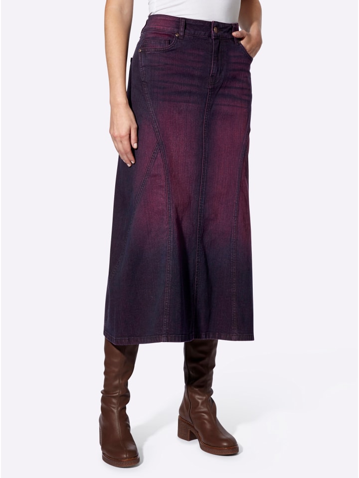 

Юбка до колена Heine, бордовый