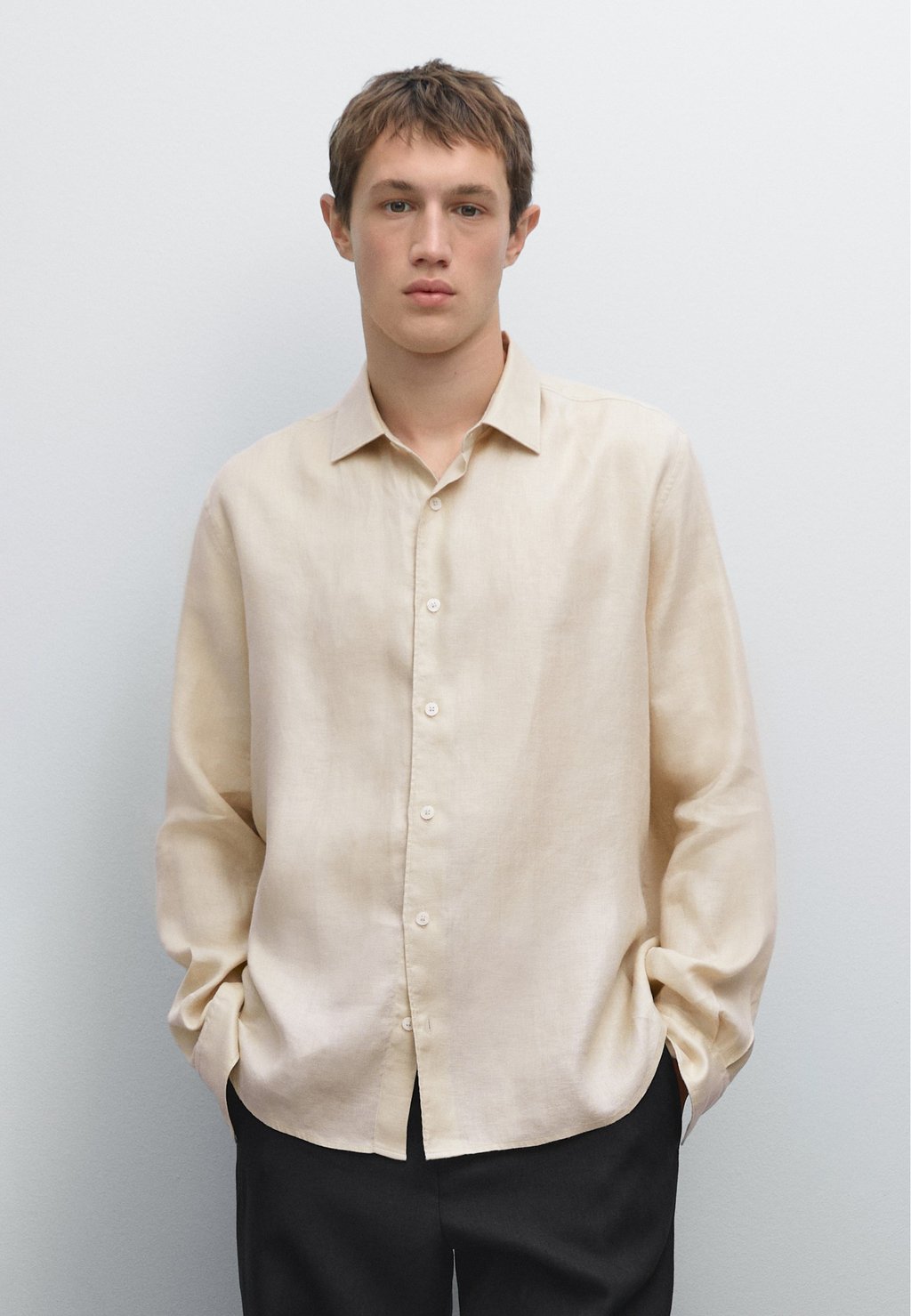 

Рубашка Massimo Dutti, песочный