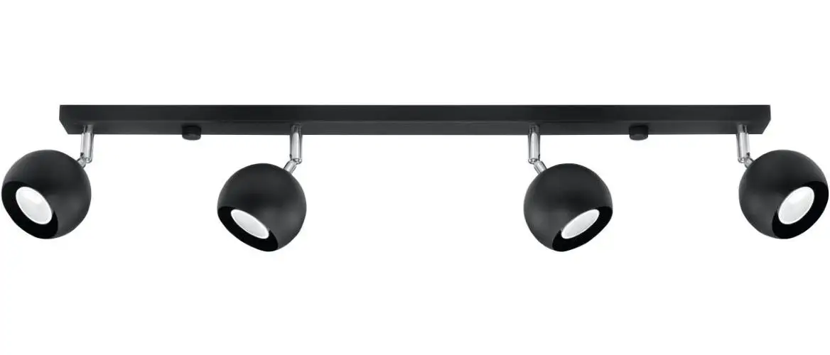 

SOLLUX освещение потолочный светильник "OCULARE", 4 лампочки, лампа GU10 | без лампочки, подвижный абажур SOLLUX lighting Высота: 16 см, черный