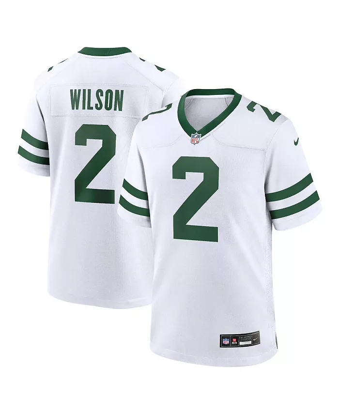 

Мужская альтернативная игровая футболка Zach Wilson New York Jets Nike, белый